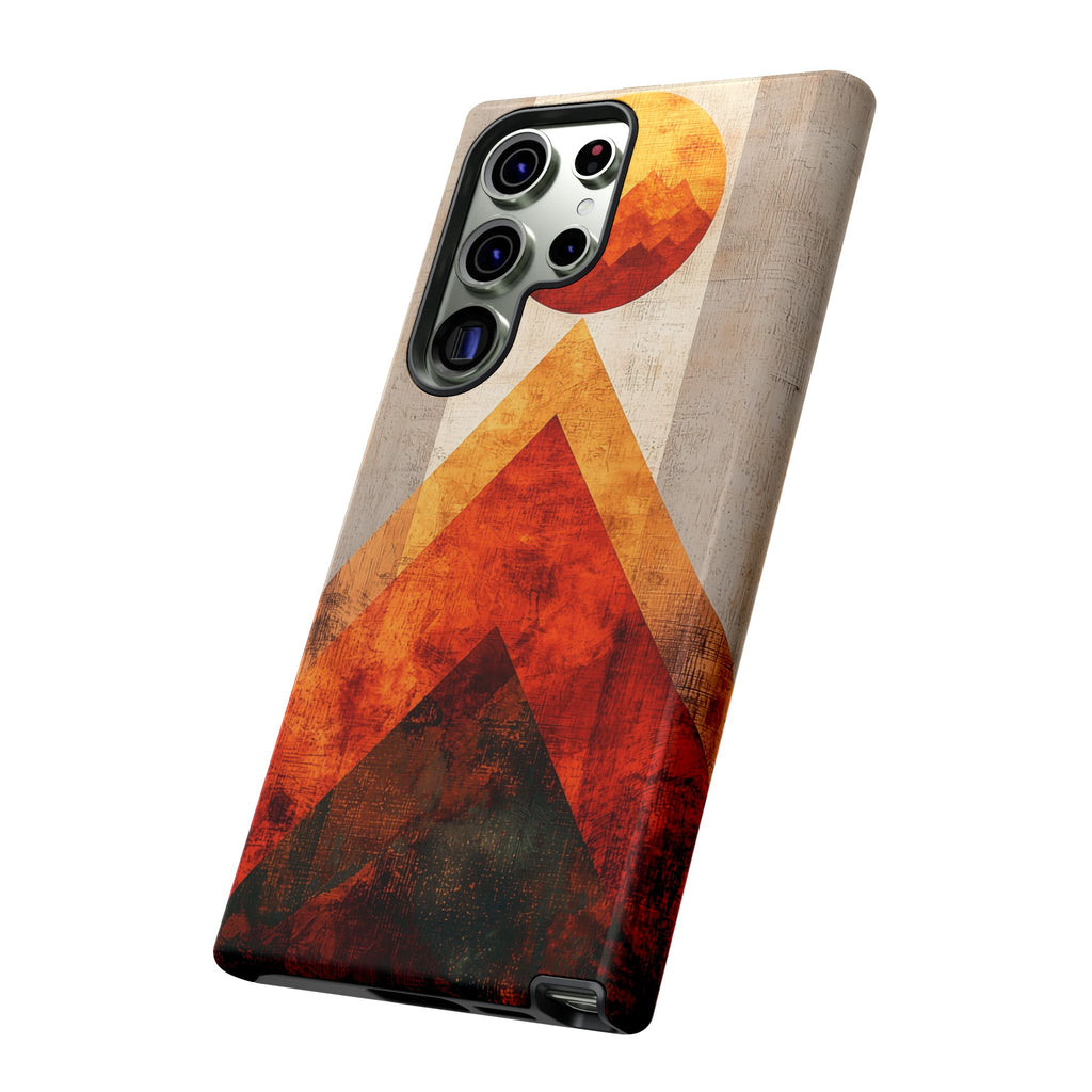 Retro Geometric Sunset Samsung Galaxy Case
