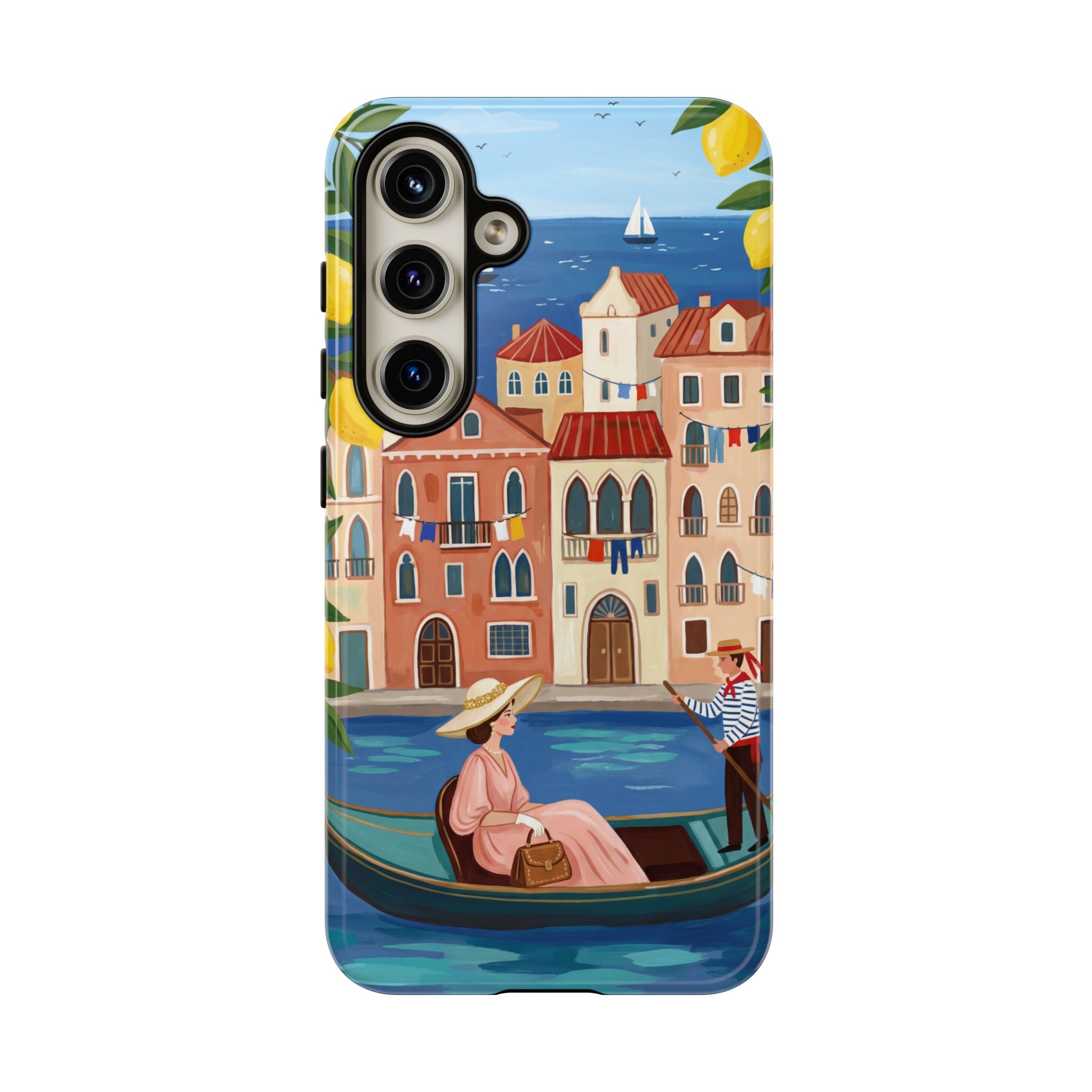 Venetian Gondola Samsung Galaxy Phone Case | Lemon Coast Waterfront Travel
