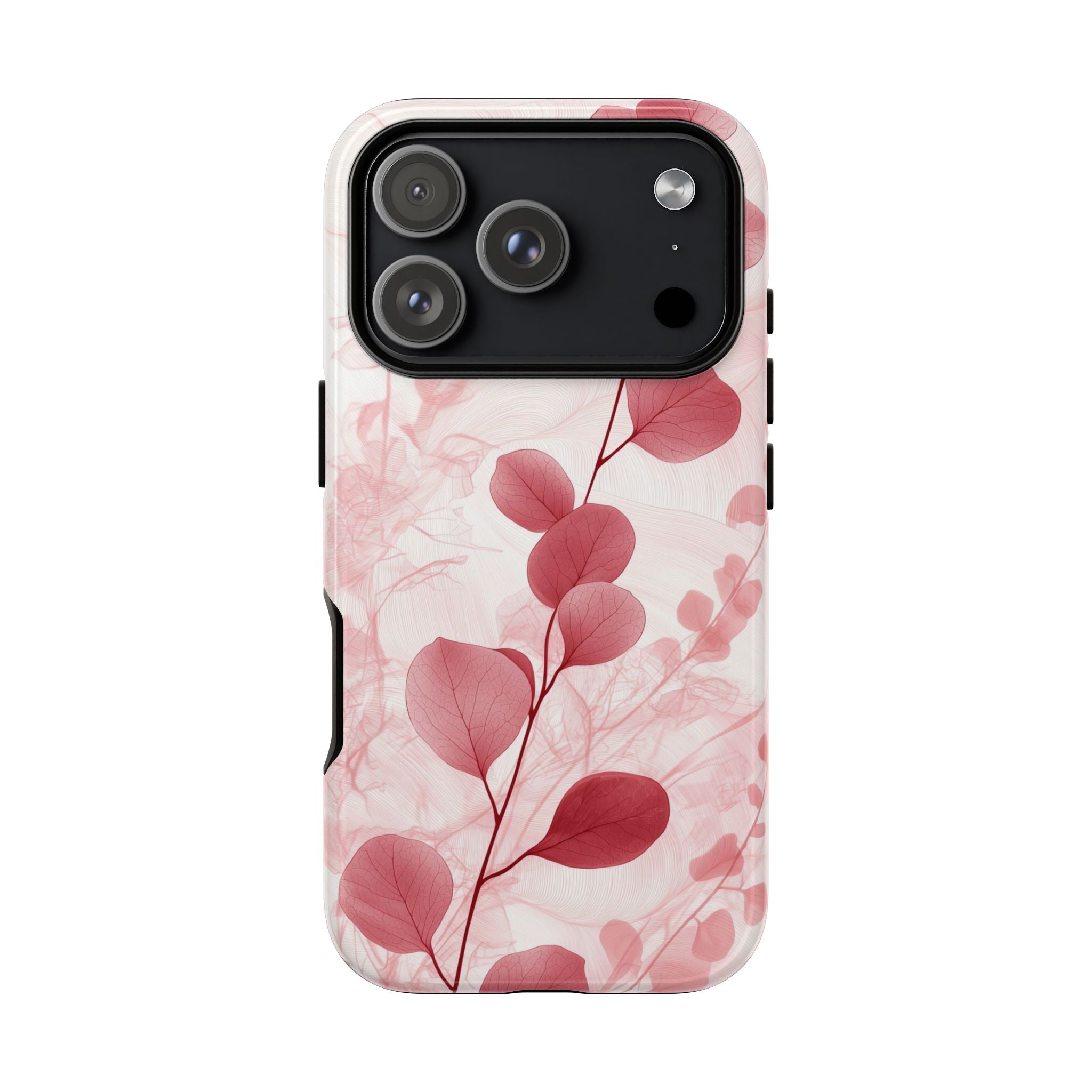 Pink Botanical Floral Eucalyptus iPhone Case