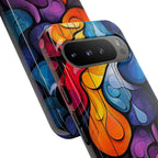 Abstract Colourful Drop Google Pixel Case — Vibrant Stained-Glass
