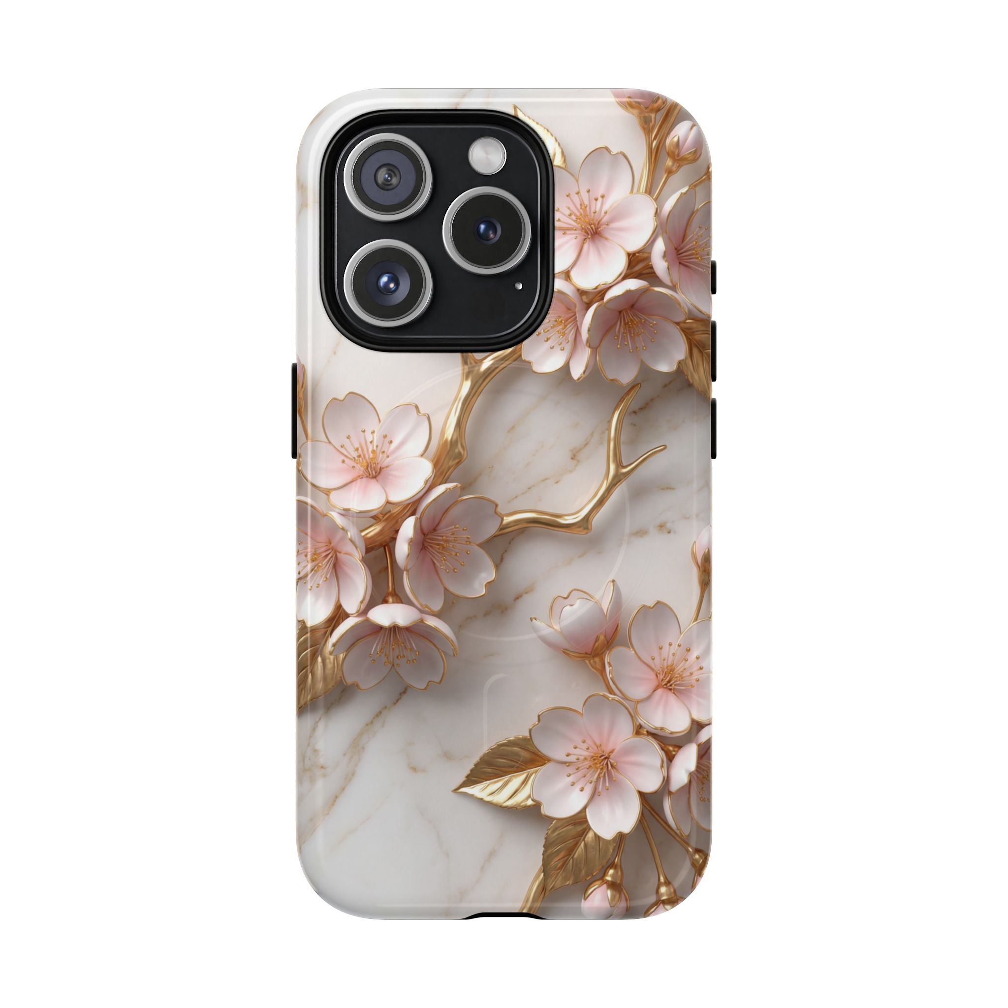 Floral Cherry Blossom MagSafe Phone Case — Tough Protective iPhone Cover