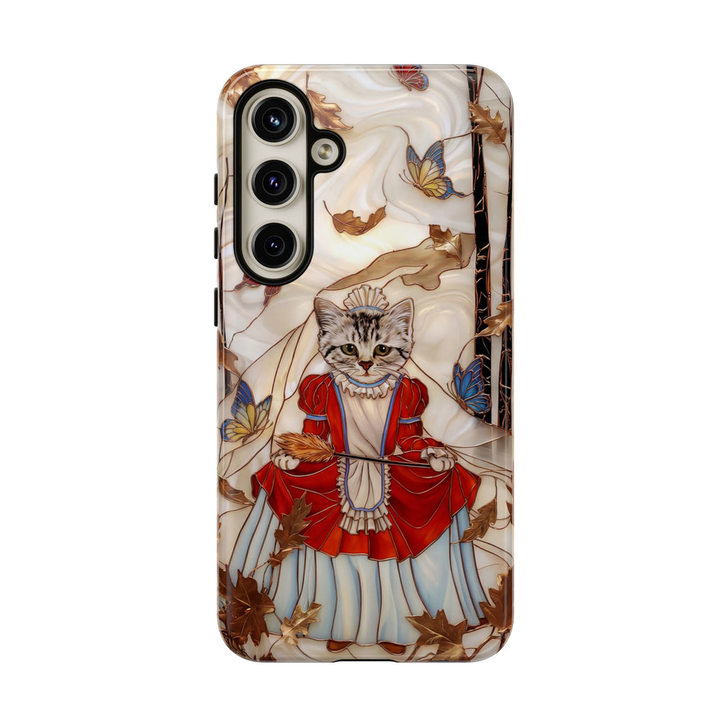 Custodia per Samsung Galaxy con motivo principessa gatto vintage