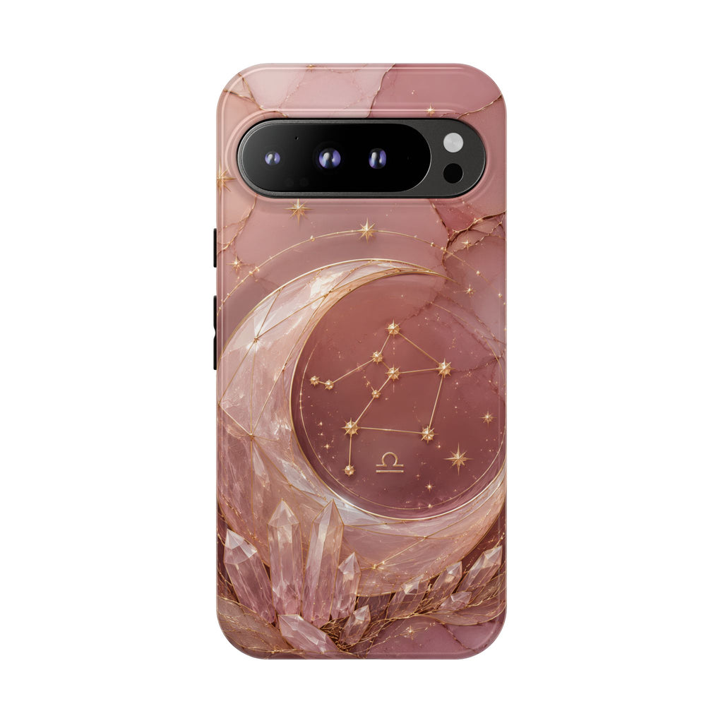 Libra Zodiac Google Pixel Phone Case | Moon Crystal Astrology Phone Case