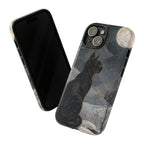 Black Cat iPhone Case | Moonlit Winter iPhone Case