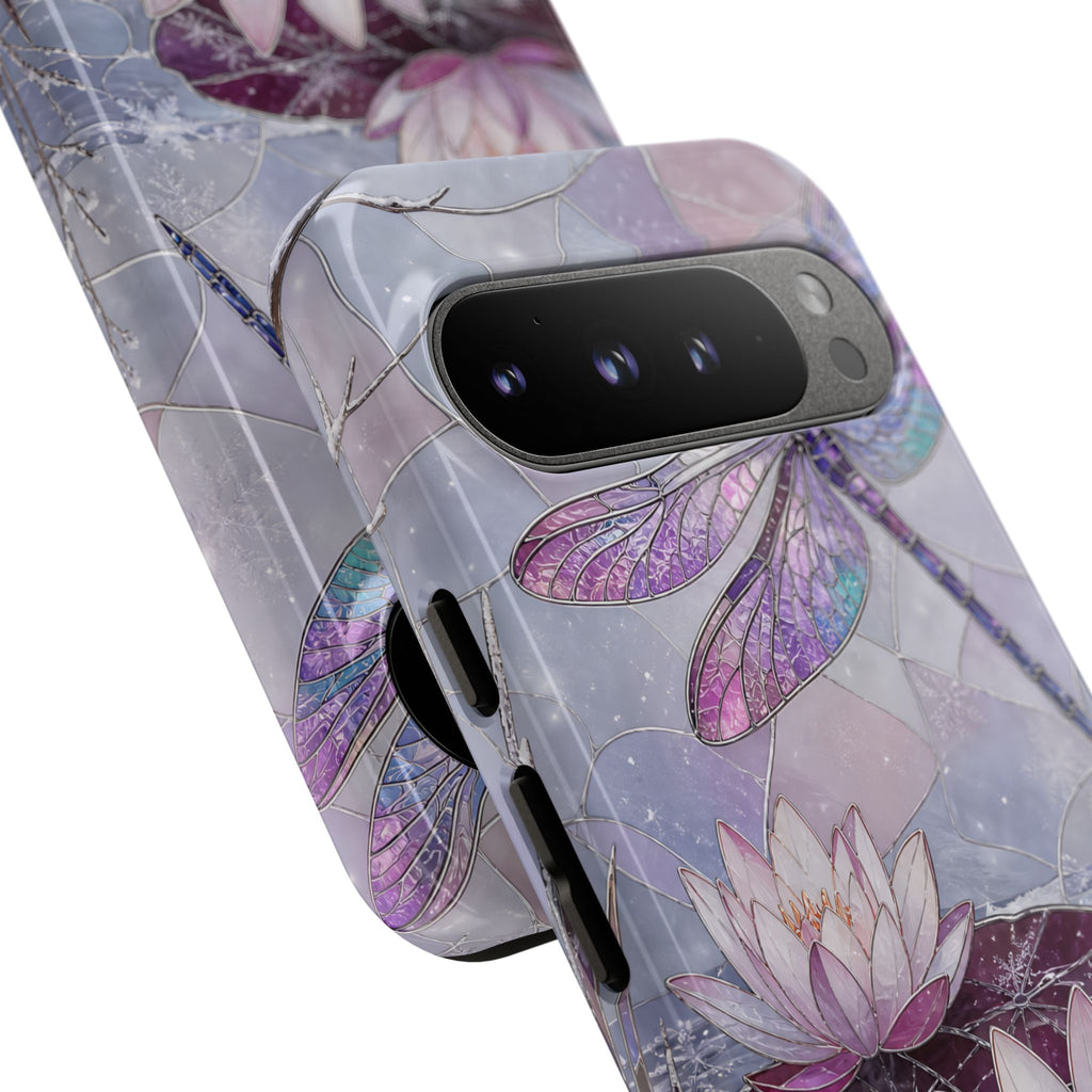 Dragonfly Google Pixel Phone Case | Lotus Flower Phone Case