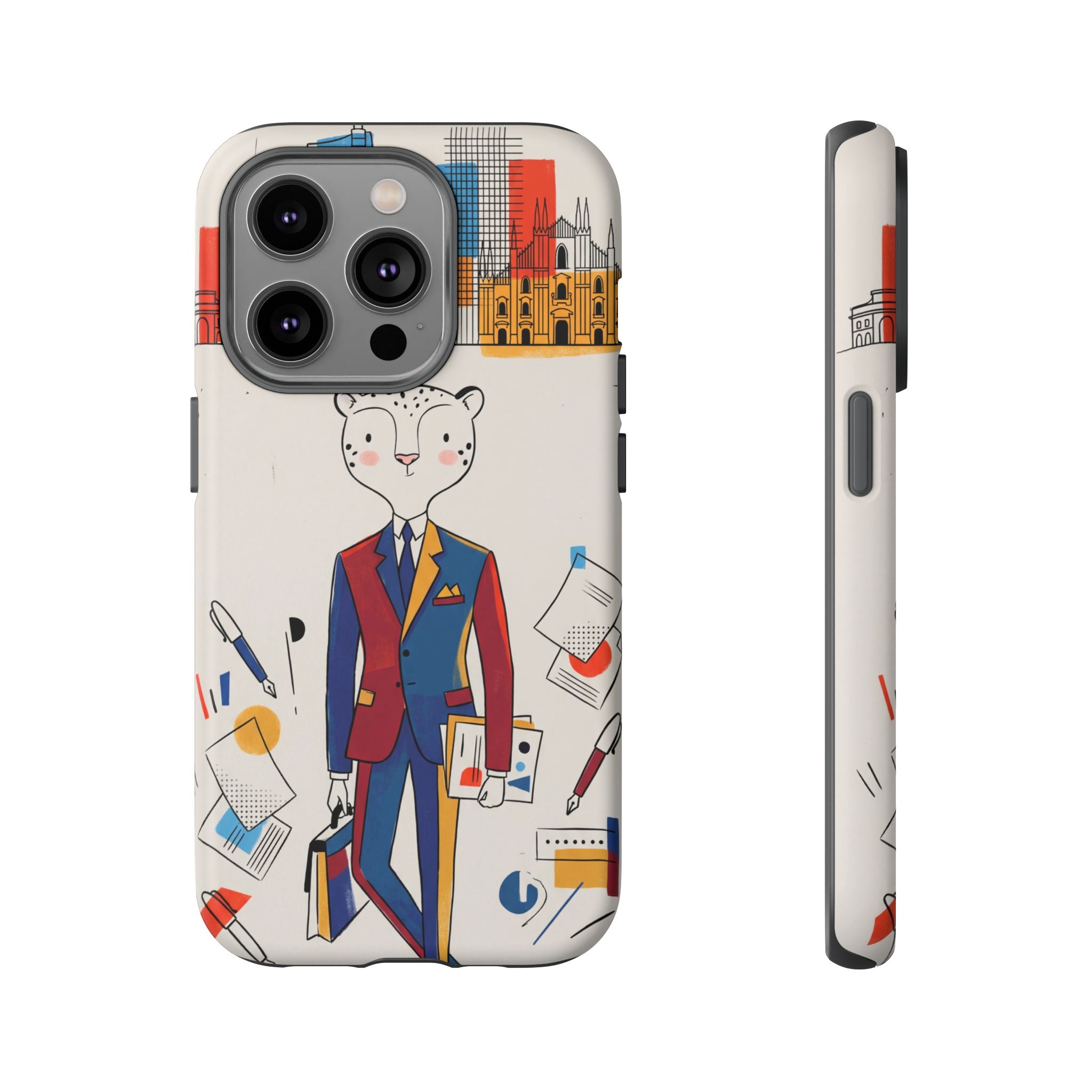 Leopard Executive Phone Case | Business Chic Illustrated
