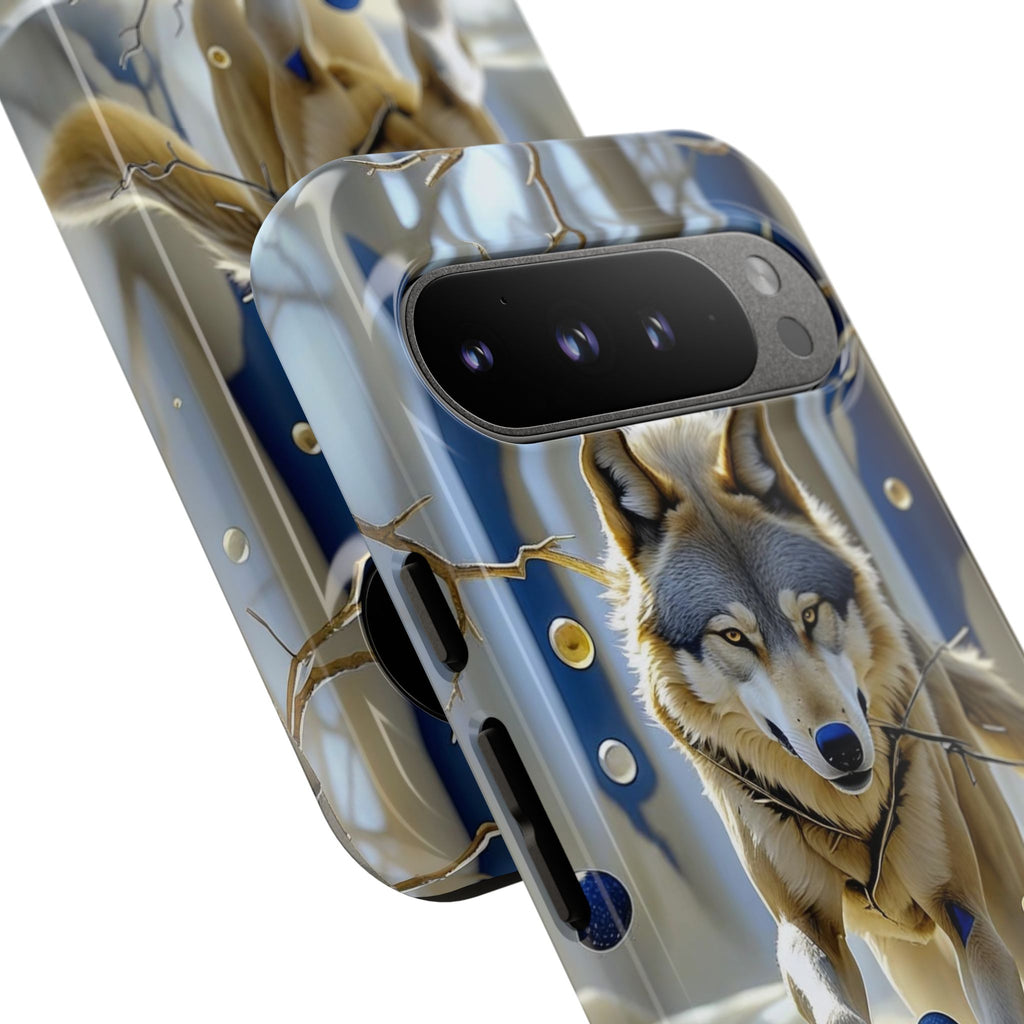 Wolf in Snow Google Pixel Case — Rugged Wildlife