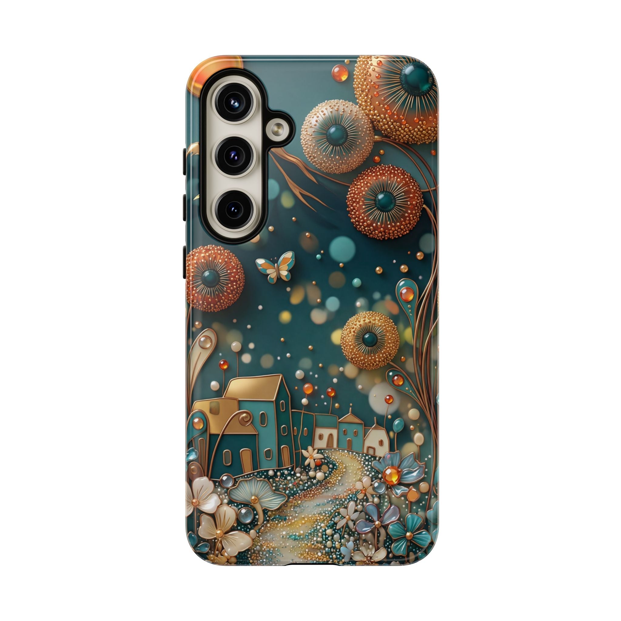Whimsical Night Village Samsung Galaxy Case
