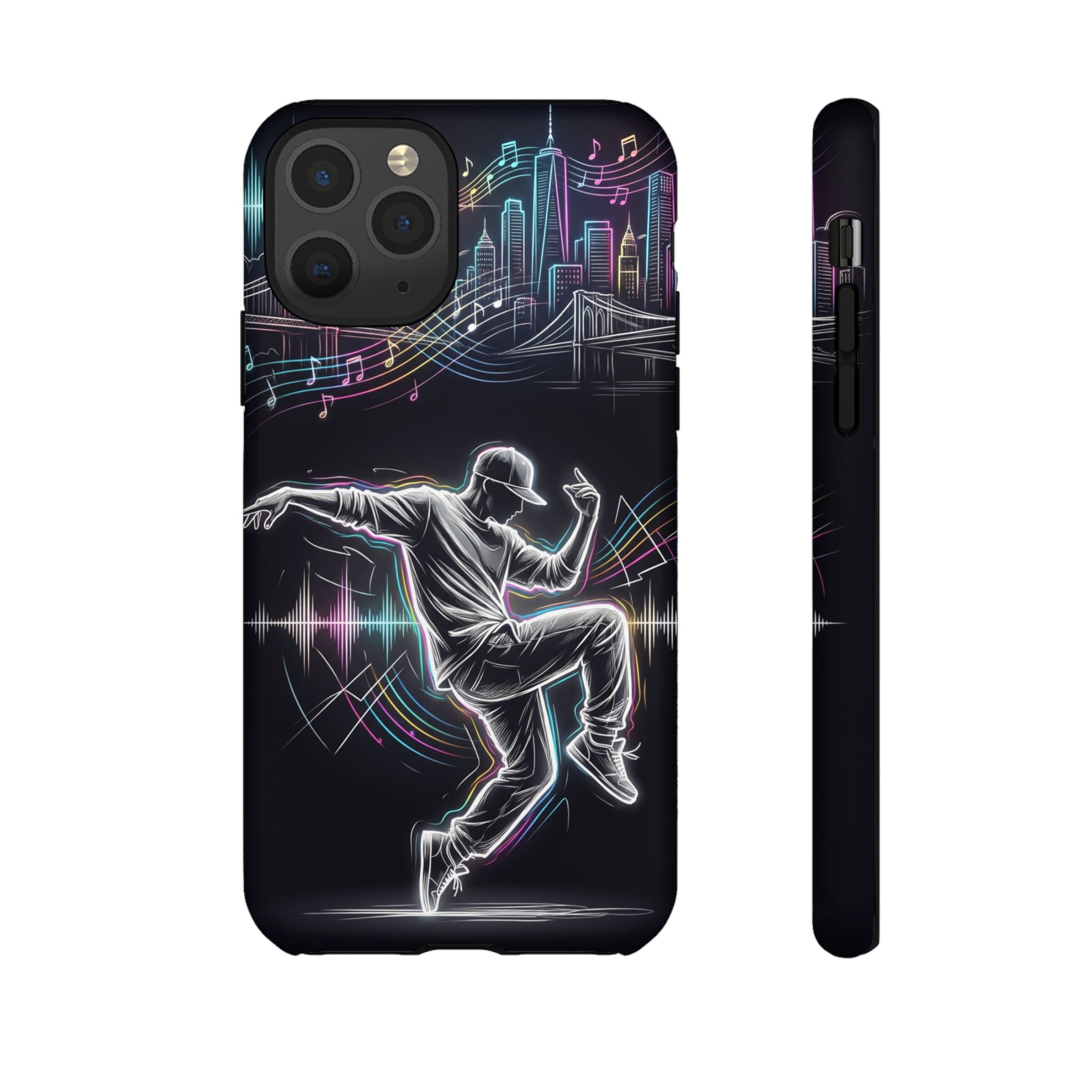 Dancer Neon Skyline iPhone Case
