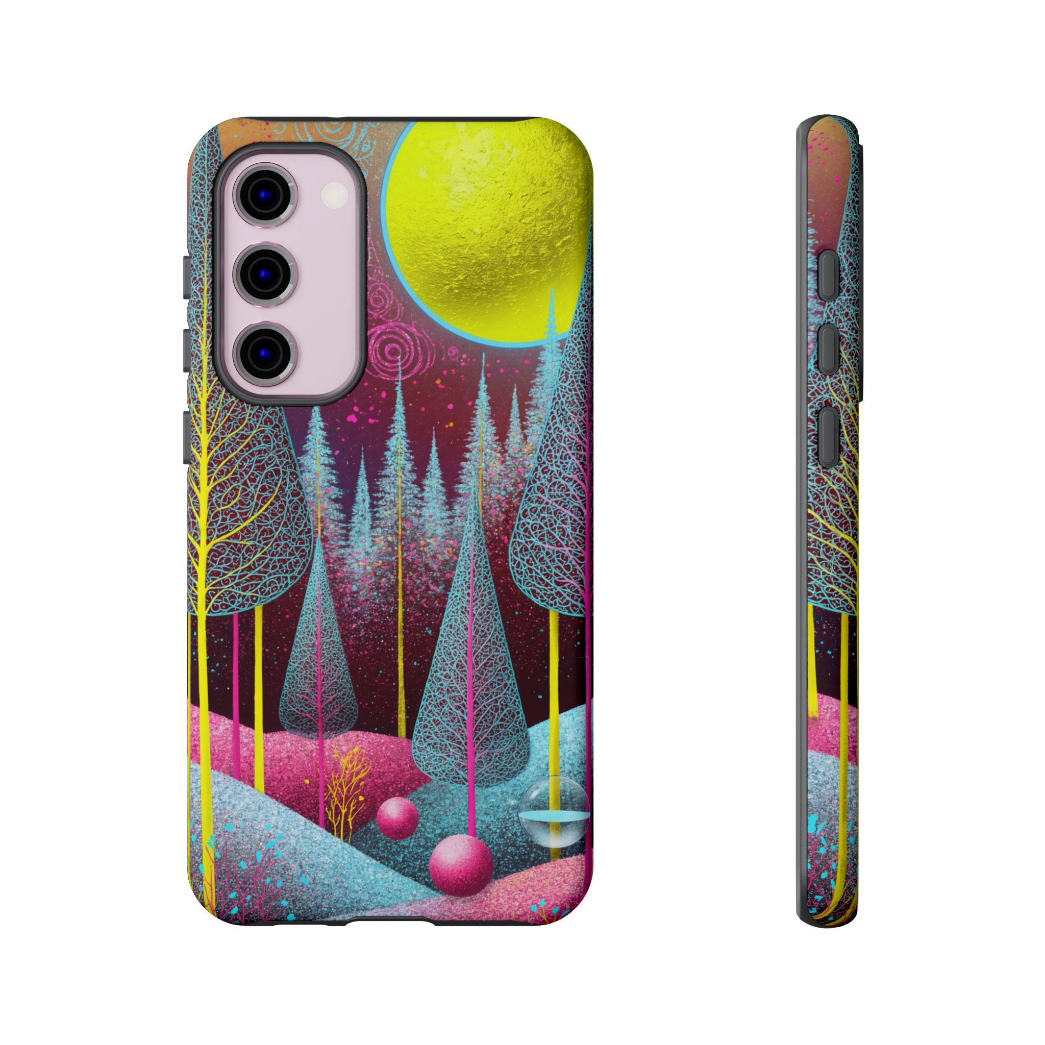 Neon Dreamscape Forest Samsung Galaxy Case