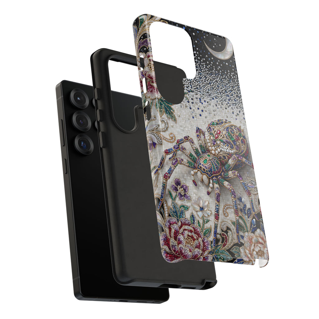 Custodia per Samsung Galaxy "Gemstone Spider Moon" | Custodia robusta protettiva con motivo floreale boho