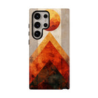 Retro Geometric Sunset Samsung Galaxy Case