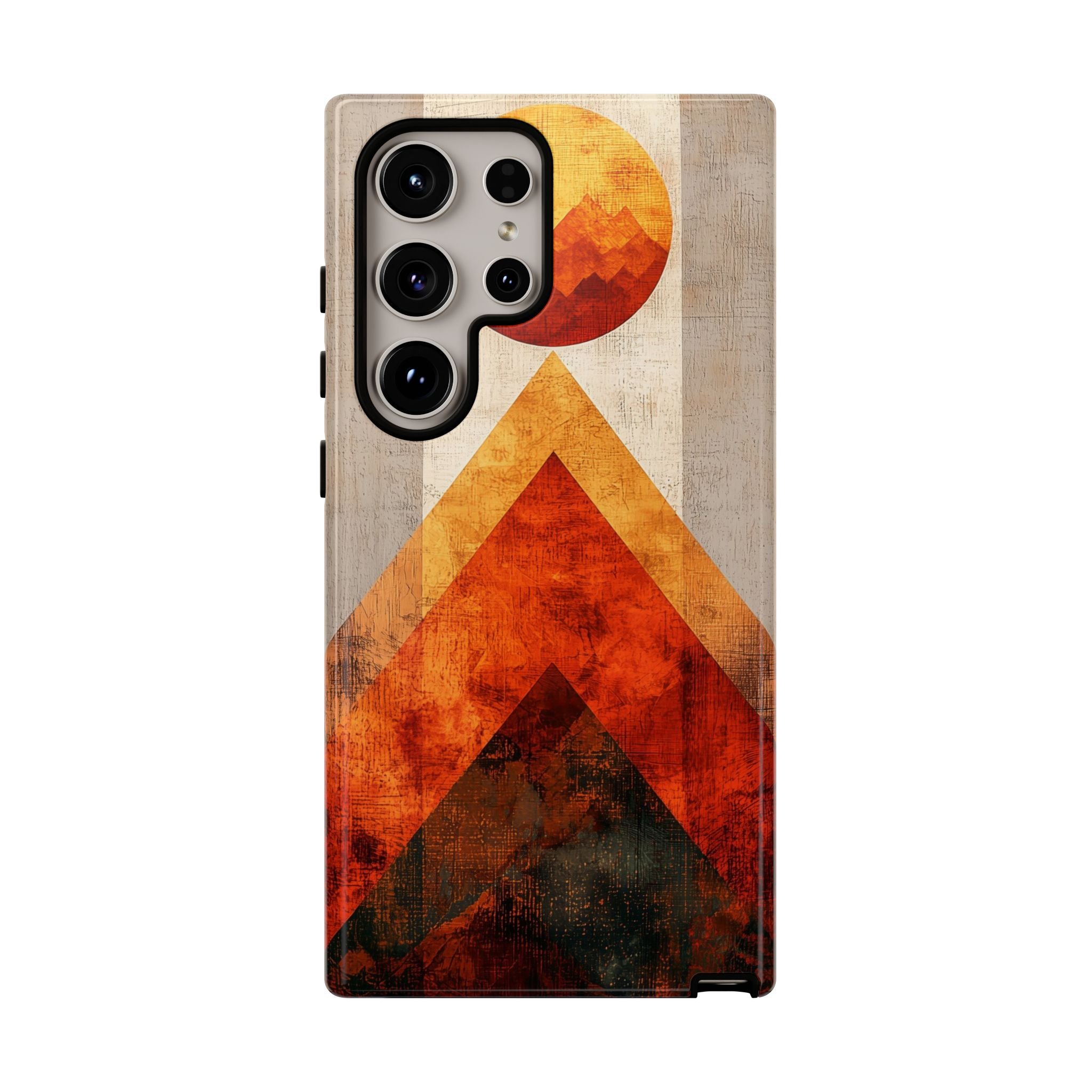 Retro Geometric Sunset Samsung Galaxy Case