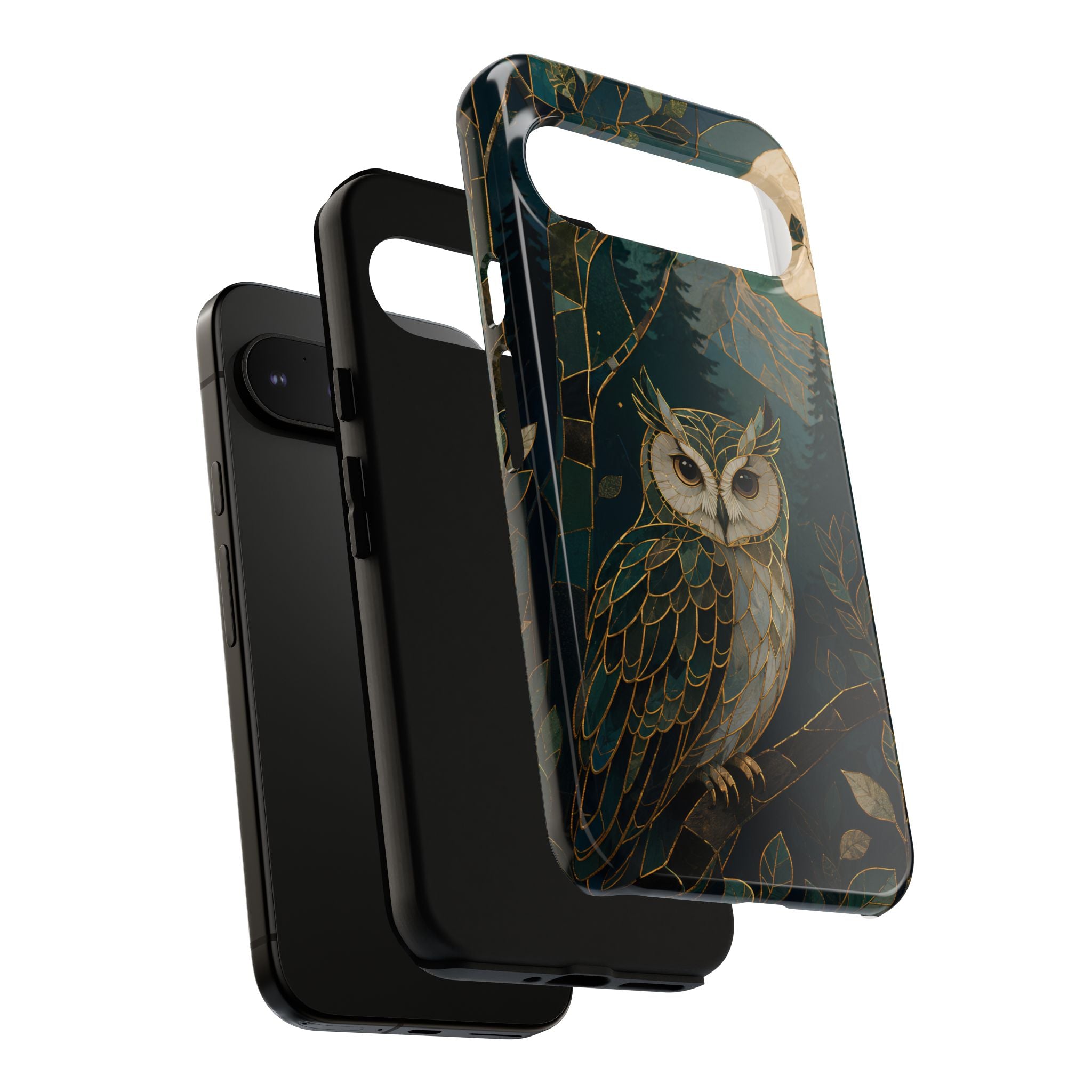 Owl Google Pixel Phone Case | Moonlit Forest Phone Case