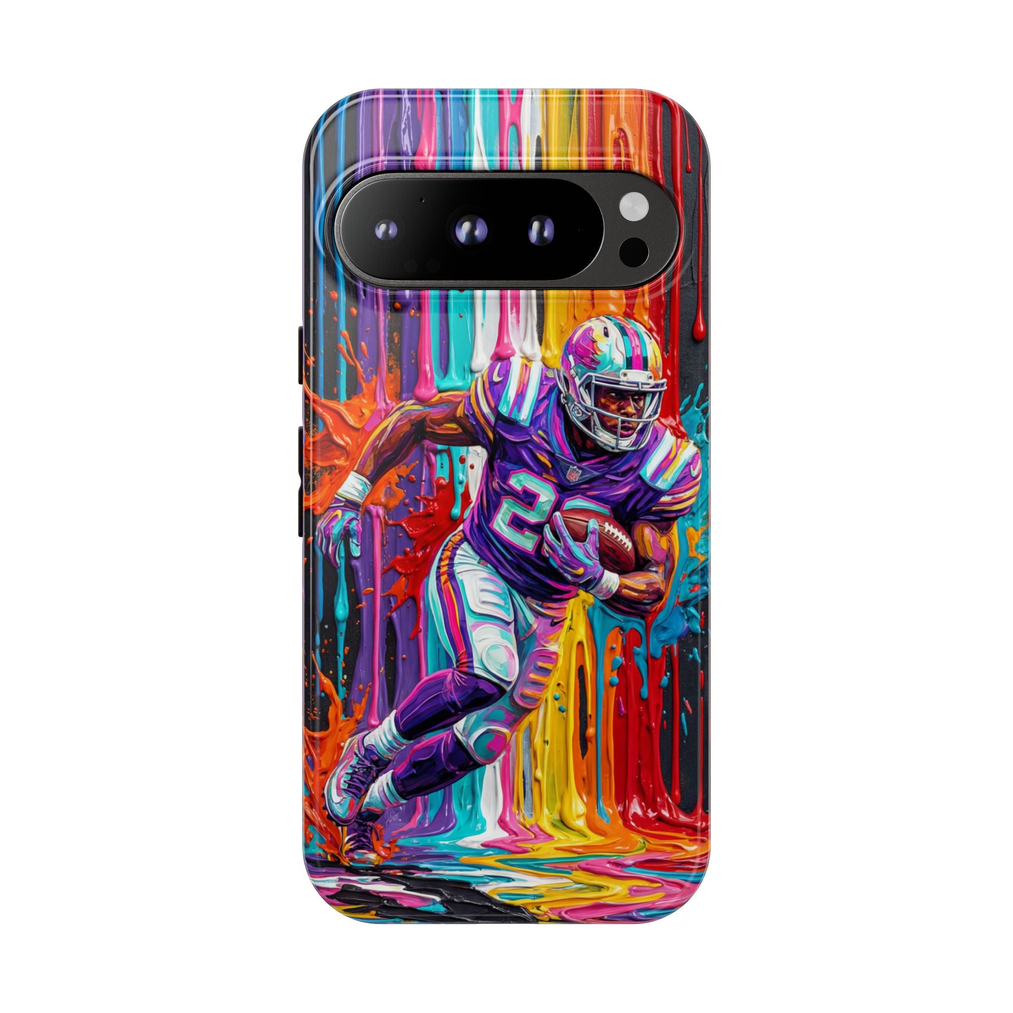 Vibrant American Football Runner Google Pixel Phone Case