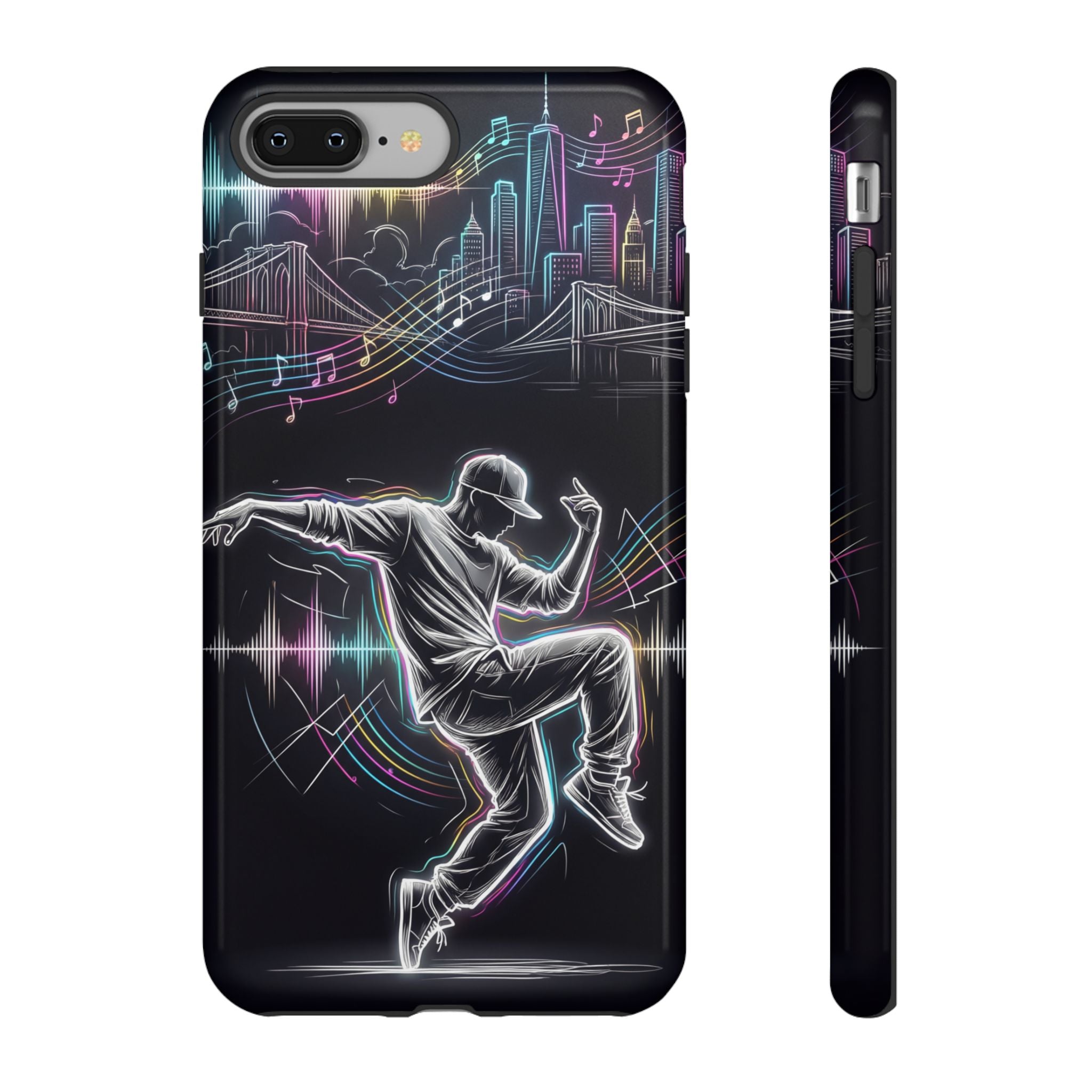 Dancer Neon Skyline iPhone Case