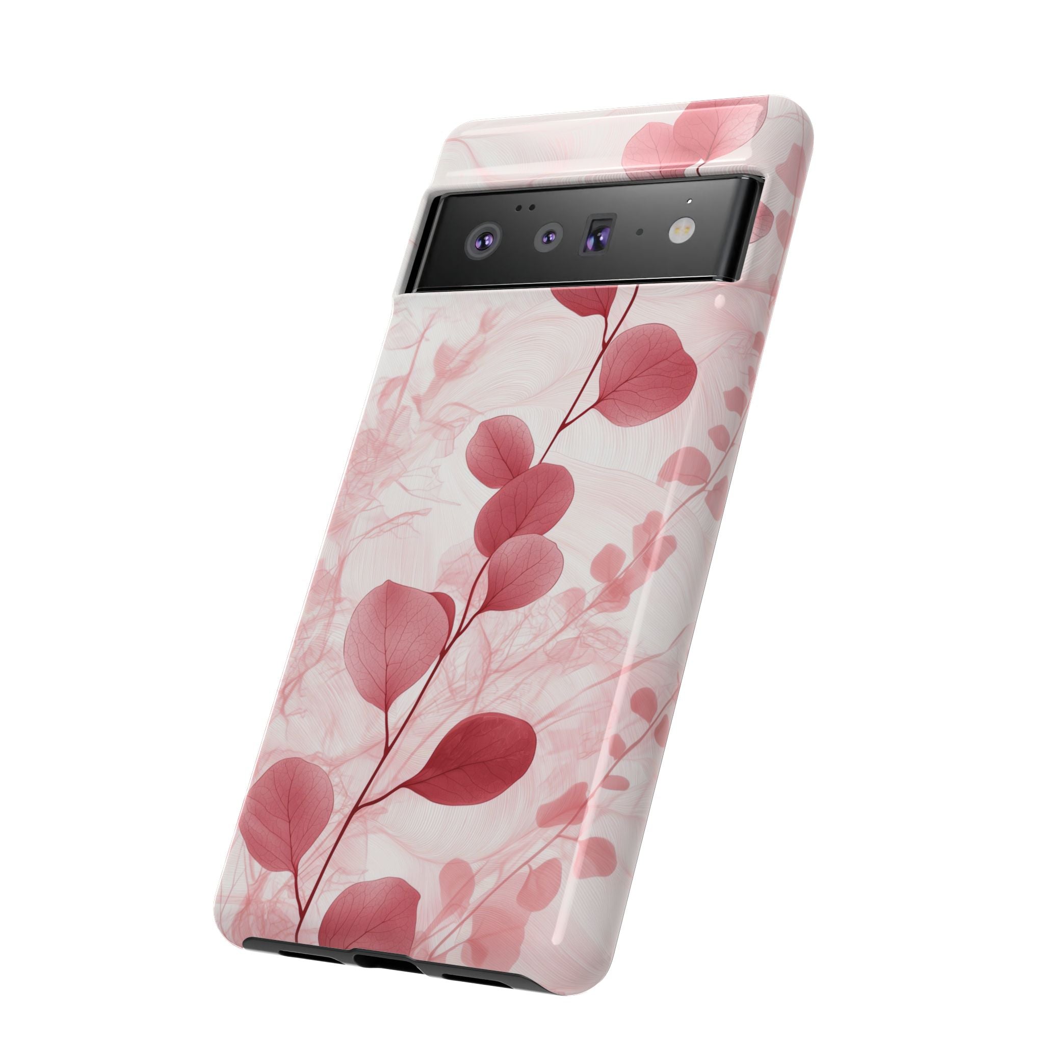 Pink Botanical Floral Eucalyptus Google Pixel Phone Case