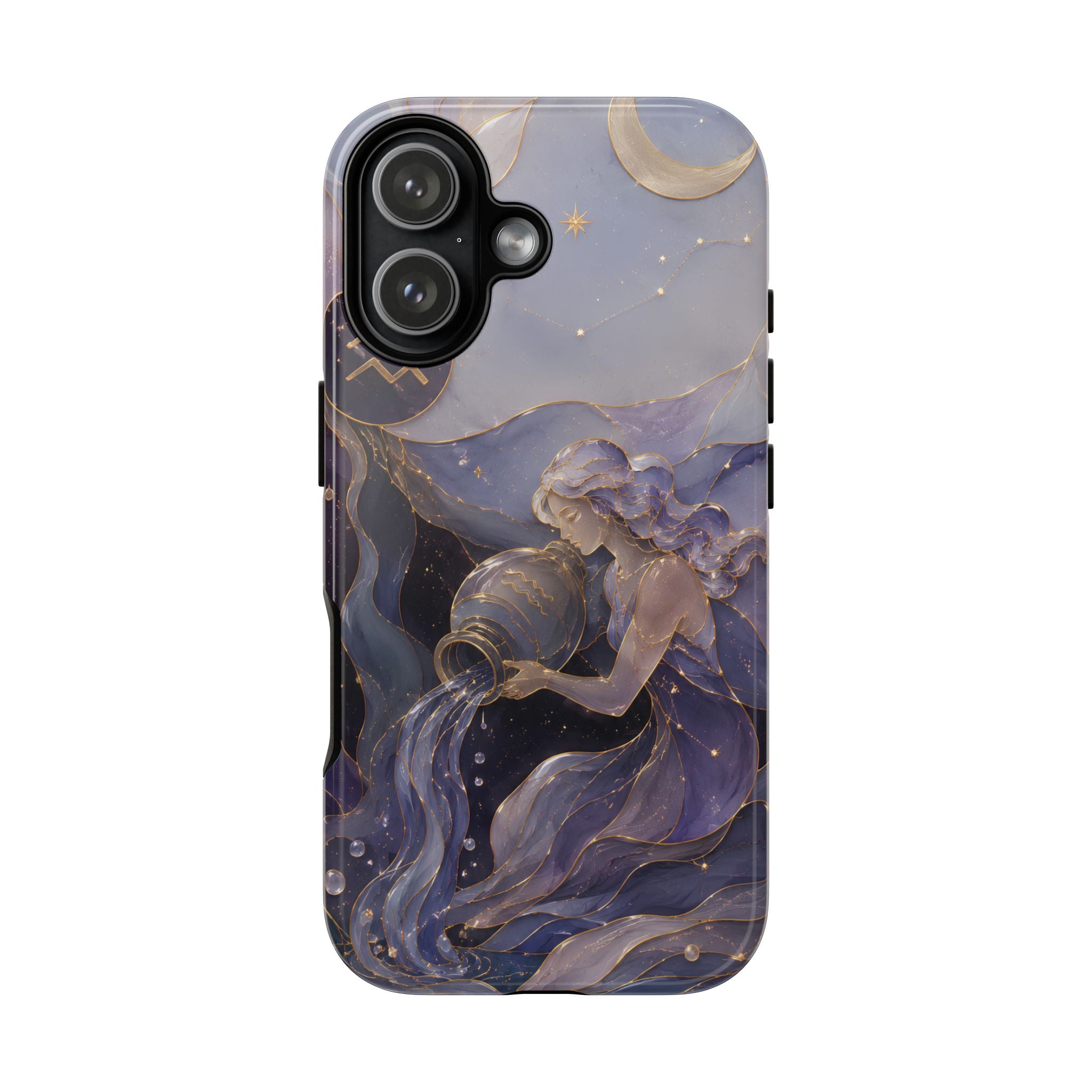 Aquarius Zodiac iPhone Case | Celestial Astrology Gift