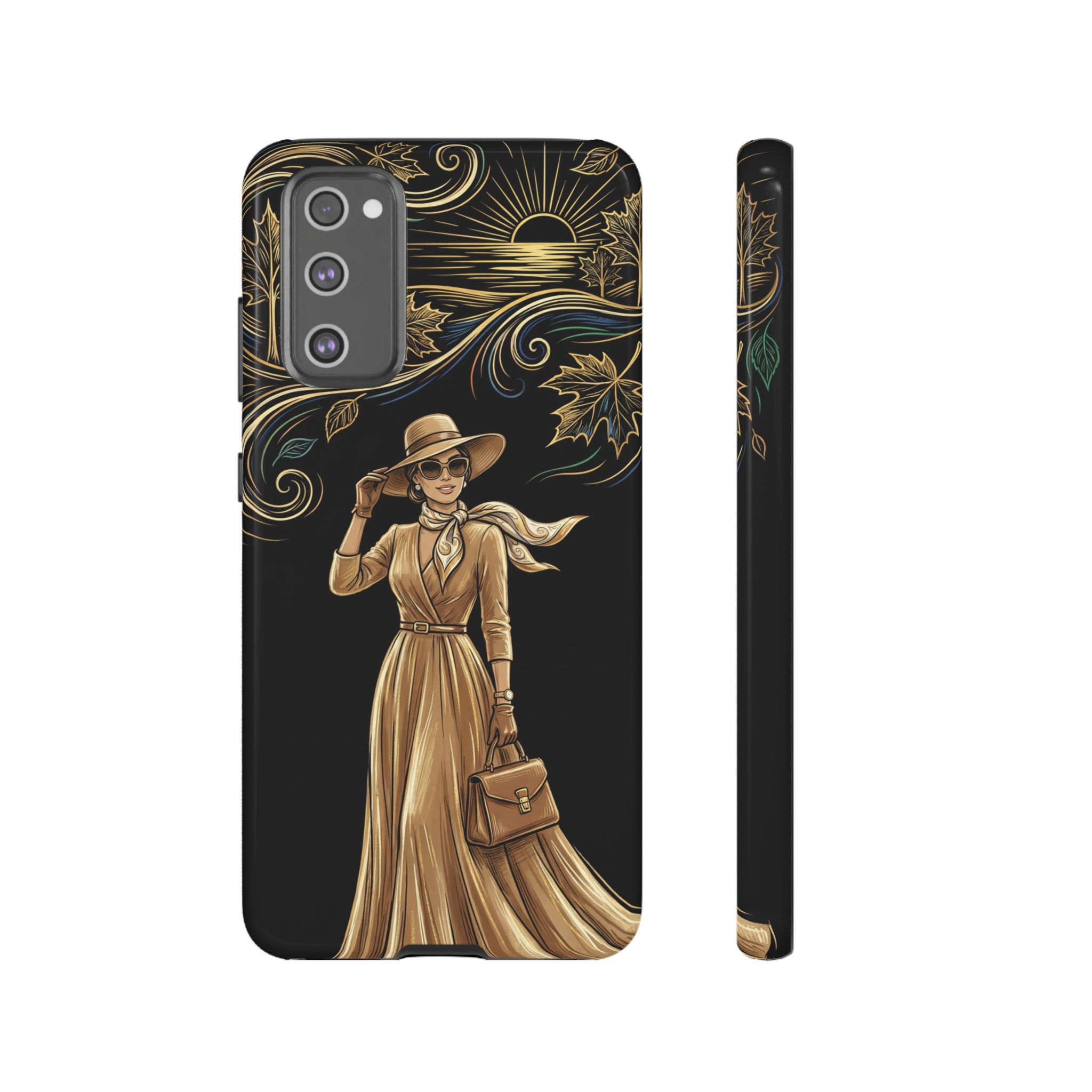 Vintage Autumn Lady Samsung Galaxy Phone Case