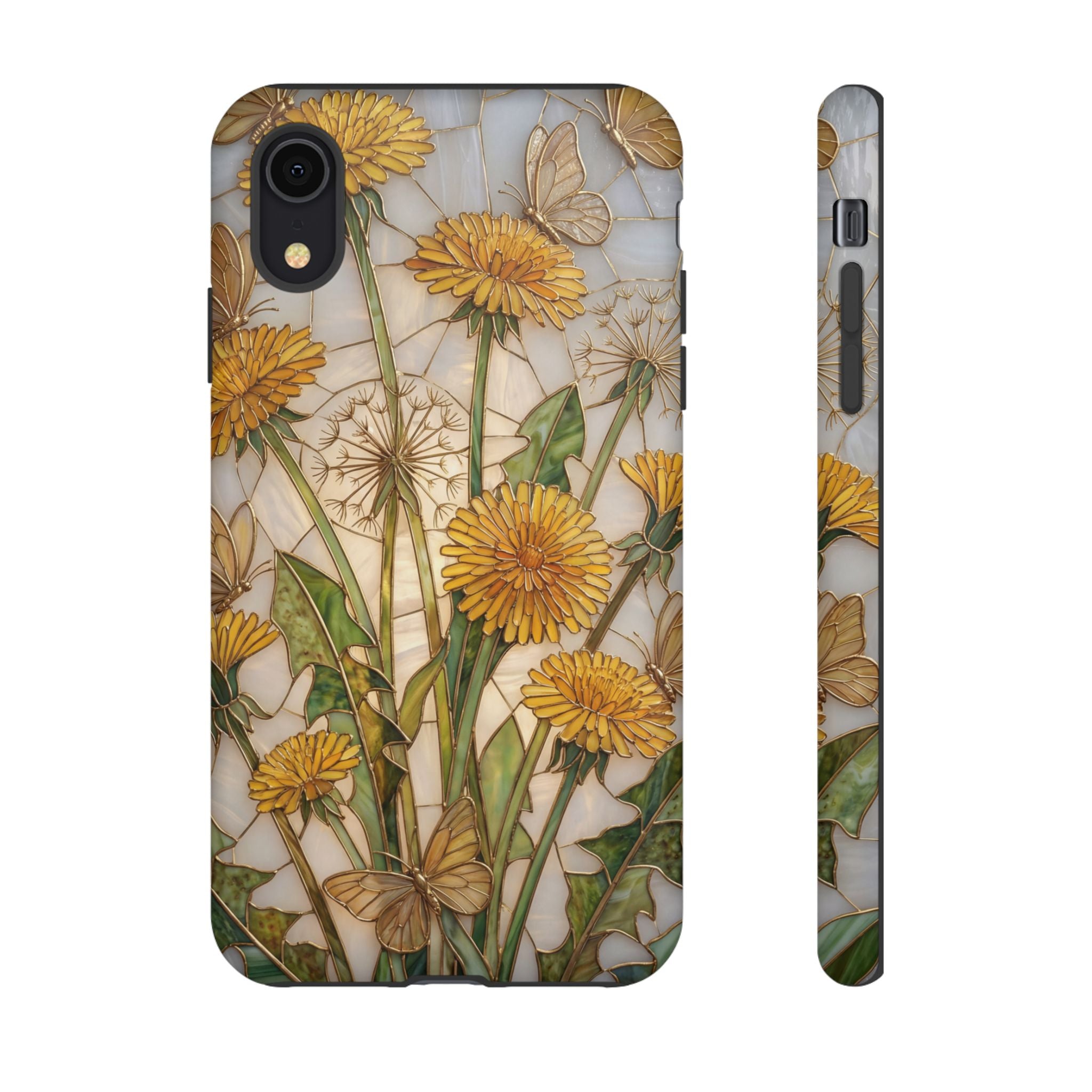 Dandelion Bouquet Tough iPhone Case — Floral Botanical Protective Cover