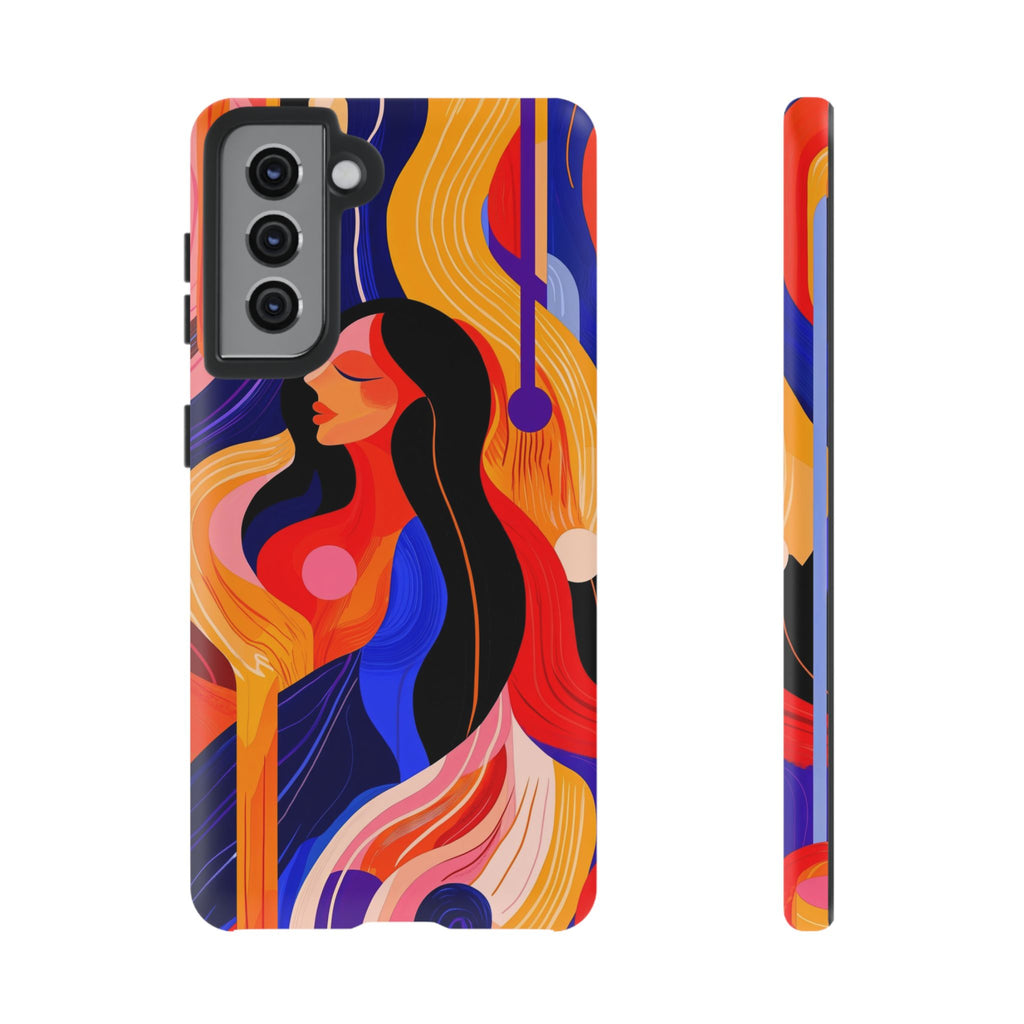 Abstract Colourful Woman Samsung Galaxy Tough Case | Vibrant Artistic