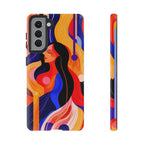 Abstract Colourful Woman Samsung Galaxy Tough Case | Vibrant Artistic