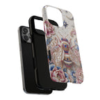 Floral Bee Moon Tough MagSafe iPhone Case | Protective Artistic iPhone Cover