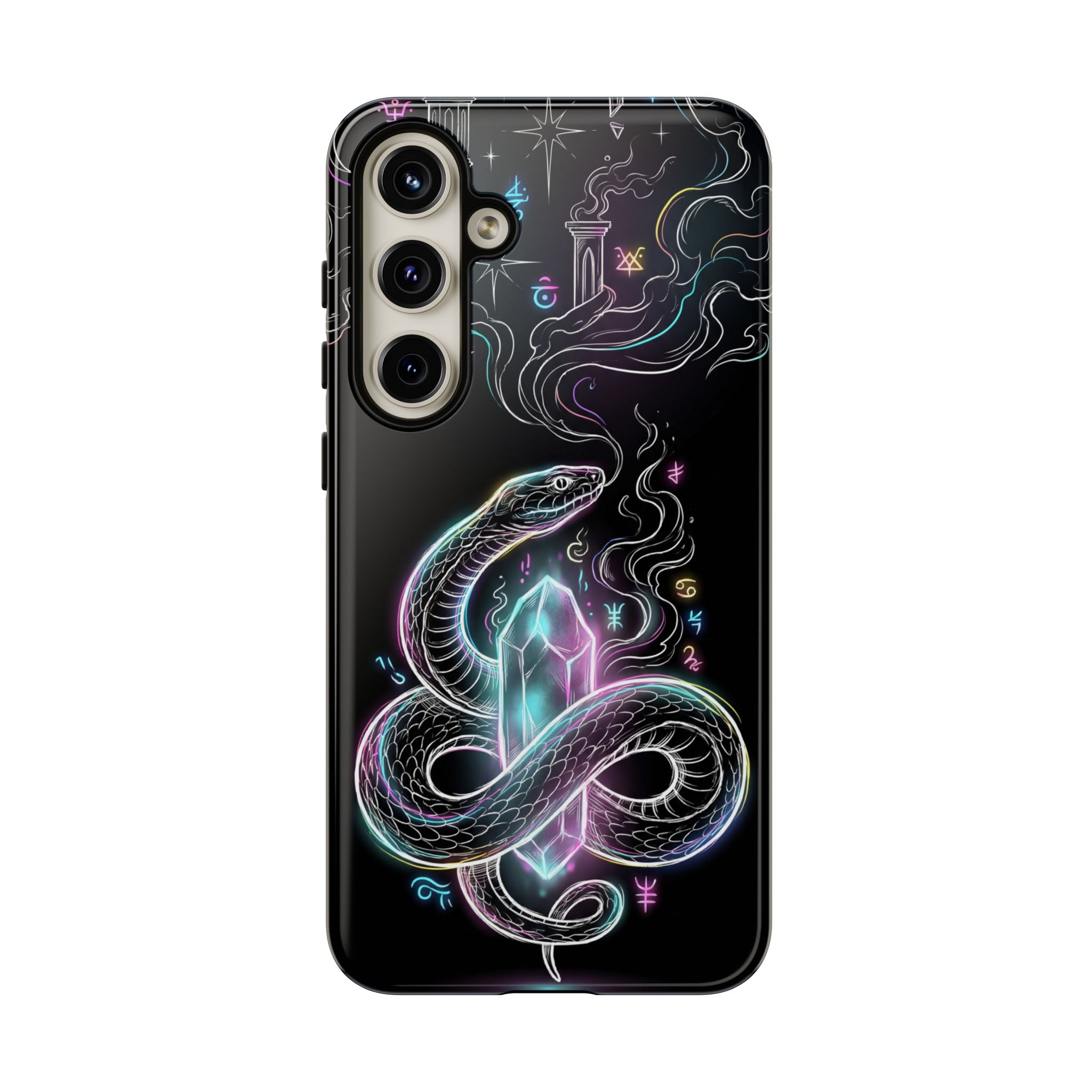 Neon Occult Mystic Snake Crystal Samsung Galaxy Phone Case