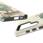 Cute Skateboarding Dinosaur Tough Samsung Galaxy Phone Case | Vintage Kid Aesthetic T Rex Cover