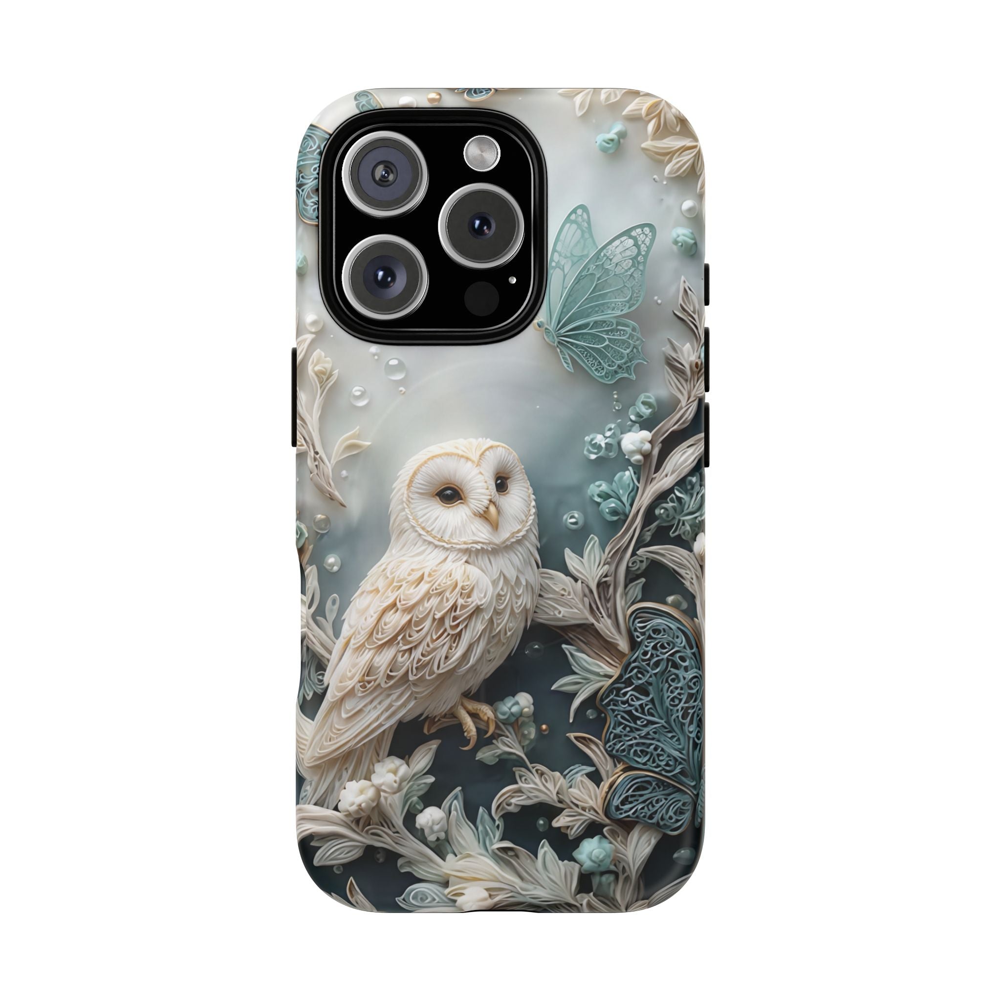 Barn Owl Floral MagSafe Phone Case