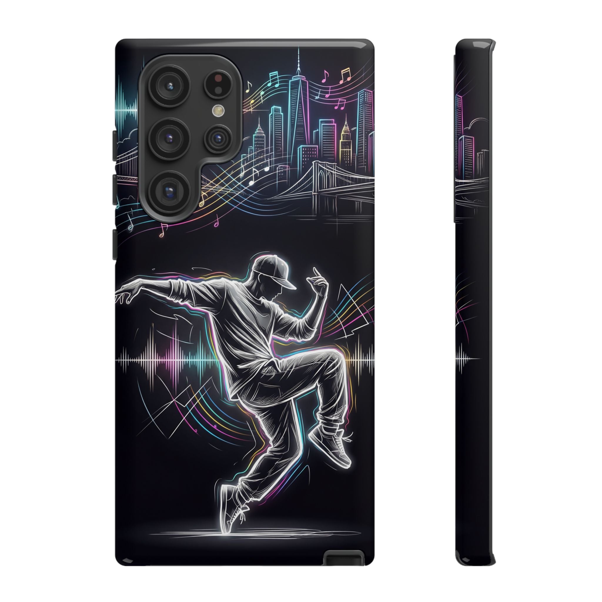 Dancer Neon Skyline Samsung Galaxy Phone Case
