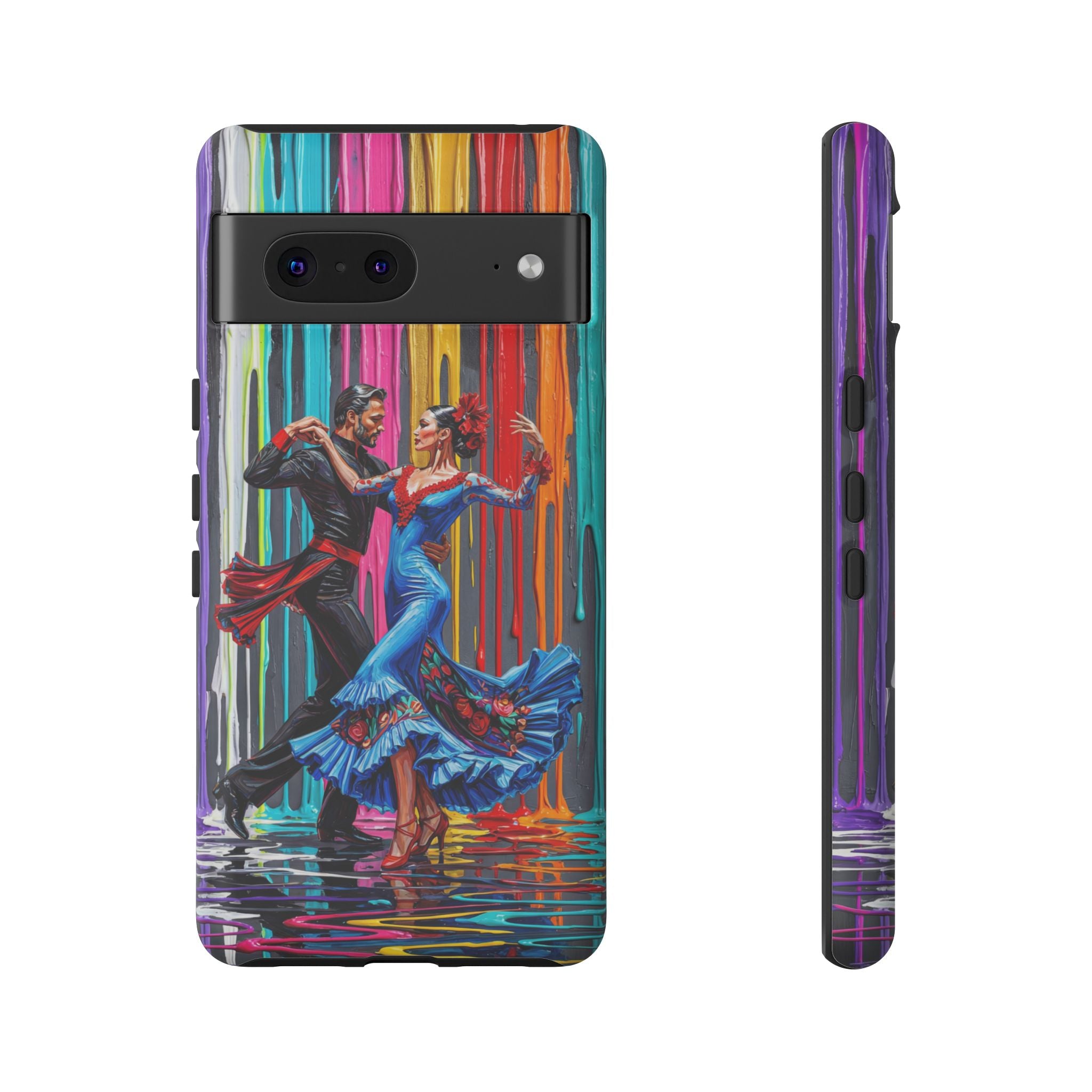 Colorful Tango Google Pixel Phone Case | Vibrant Dancing Couple Art Protection