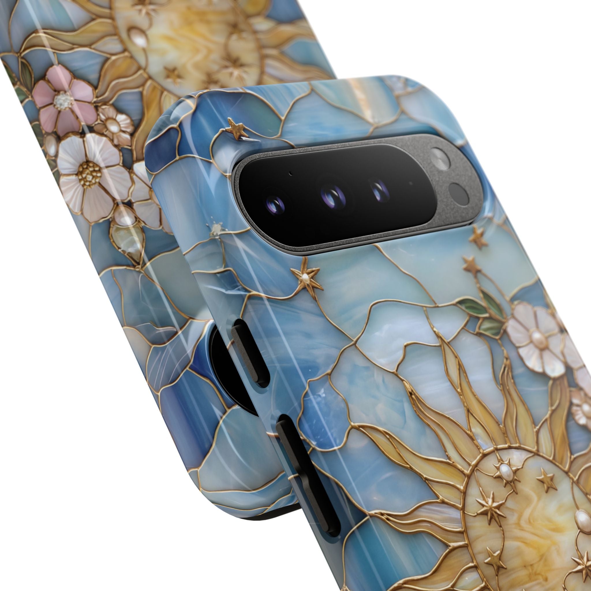Stained Glass Floral Sun & Sea Tough Google Pixel Case