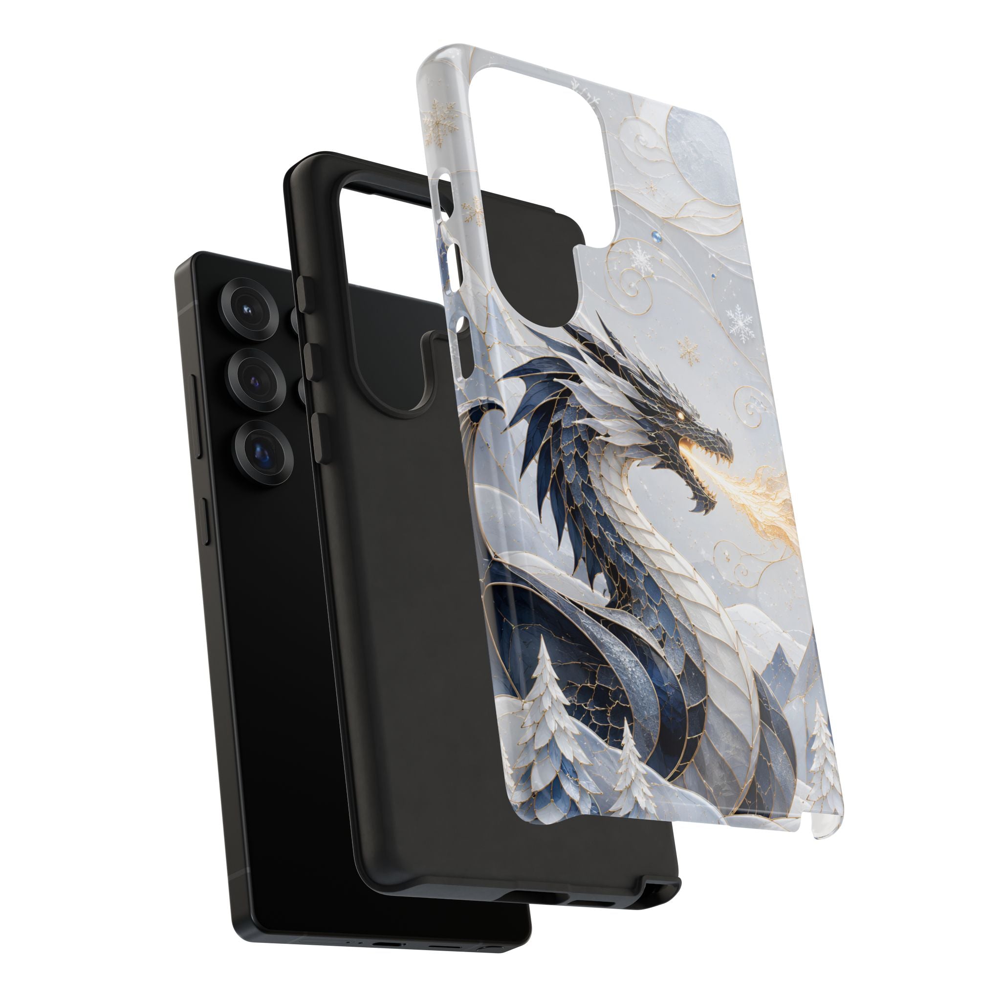Ice Dragon Samsung Galaxy Phone Case | Winter Dragon Phone Case