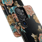 Cover Rigida per Samsung Galaxy con Api Floreali | Custodia Protettiva Vintage Rose e Bombo
