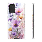 Floral Watercolour Tough Samsung Galaxy Case | Purple & Yellow Wildflowers