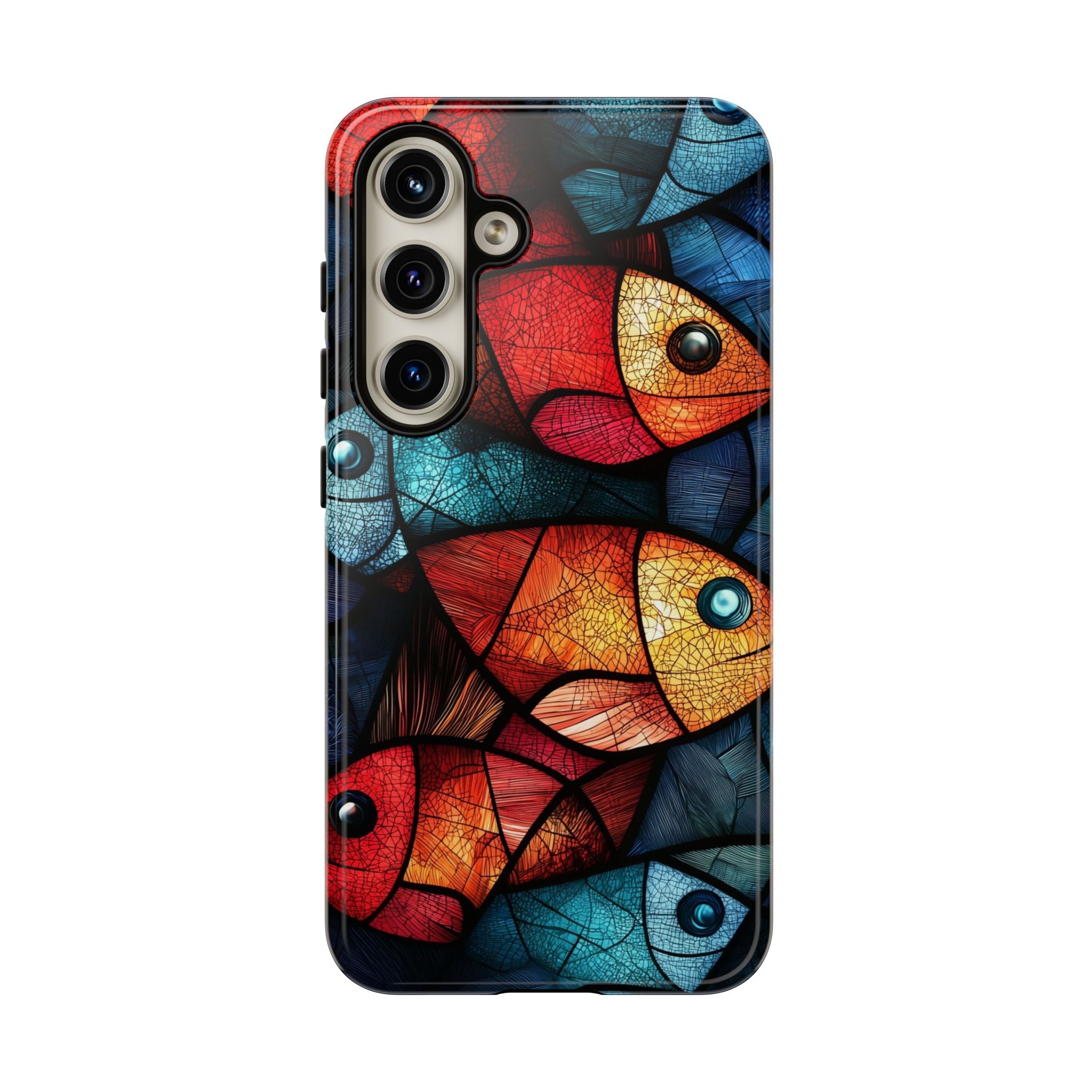 Fish Mosaic Tough Samsung Galaxy Case — Colourful Artistic Fish Pattern