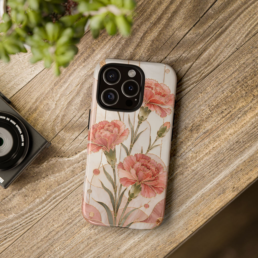 Carnation iPhone Case | Pink Floral iPhone Case