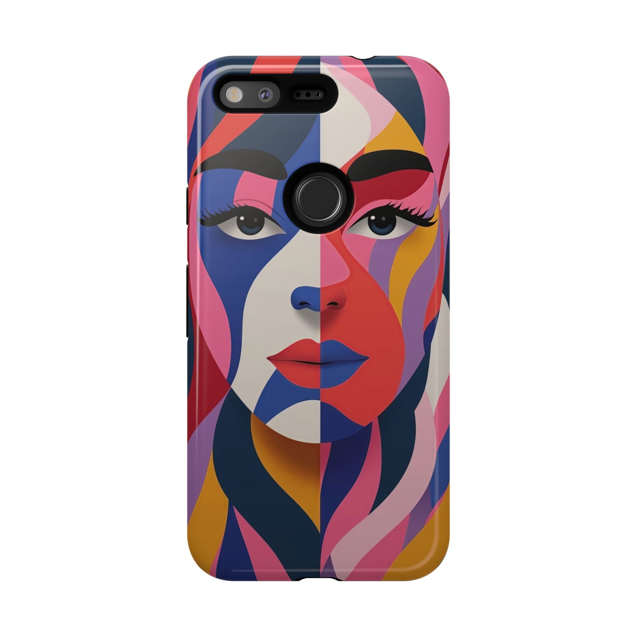 Abstract Colourful Face Google Pixel Case | Vibrant Pop Art