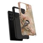Chickadee Samsung Galaxy Phone Case | Magnolia Flower Phone Case