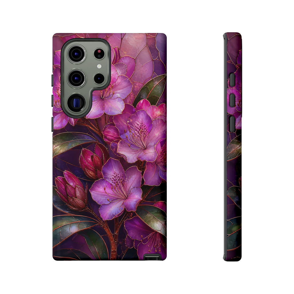 Purple Floral Samsung Galaxy Phone Case | Dark Botanical Phone Case