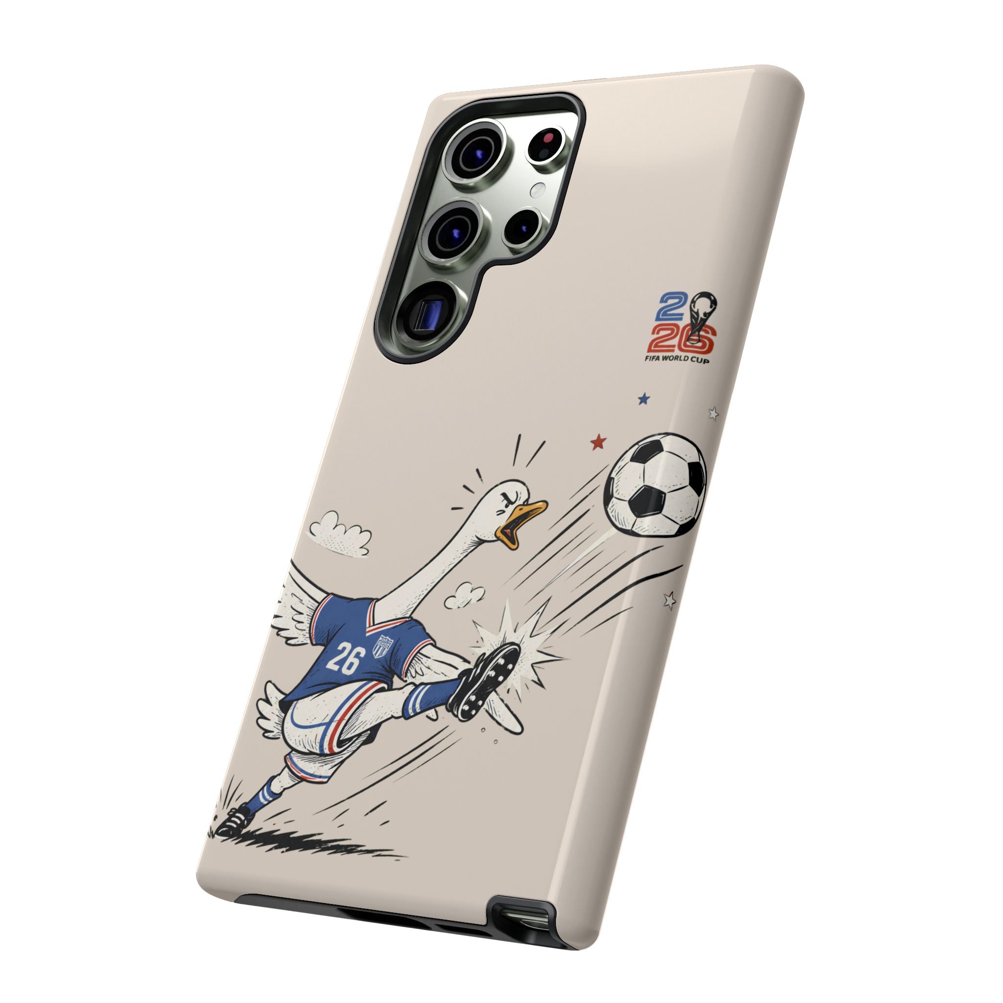 Soccer Goose Samsung Galaxy Phone Case | Funny Sports Bird Cover