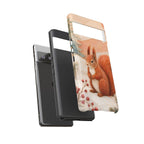 Winter Squirrel Google Pixel Phone Case | Woodland Animal Phone Case