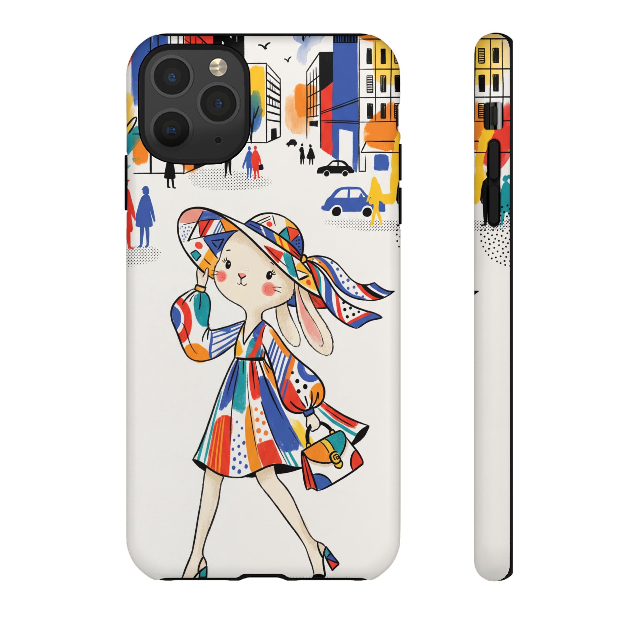 Chic Bunny City iPhone Case