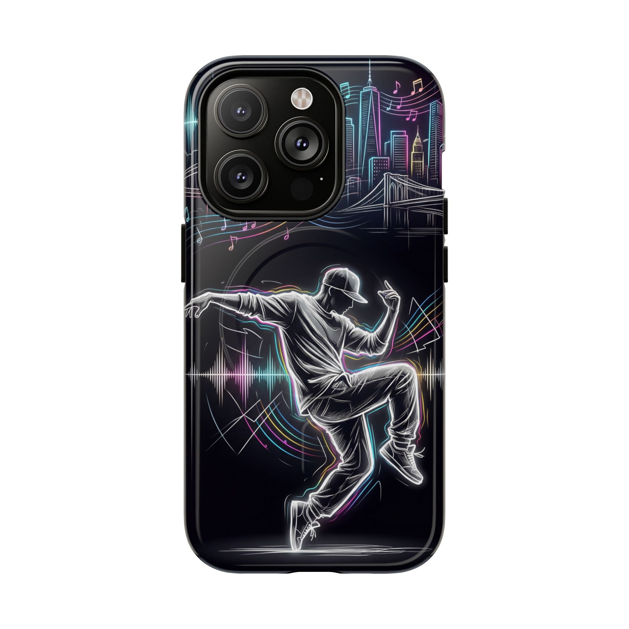 Dancer Neon Skyline MagSafe iPhone Case