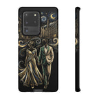Romantic Night Walk Samsung Galaxy Phone Case | Elegant Couple Art