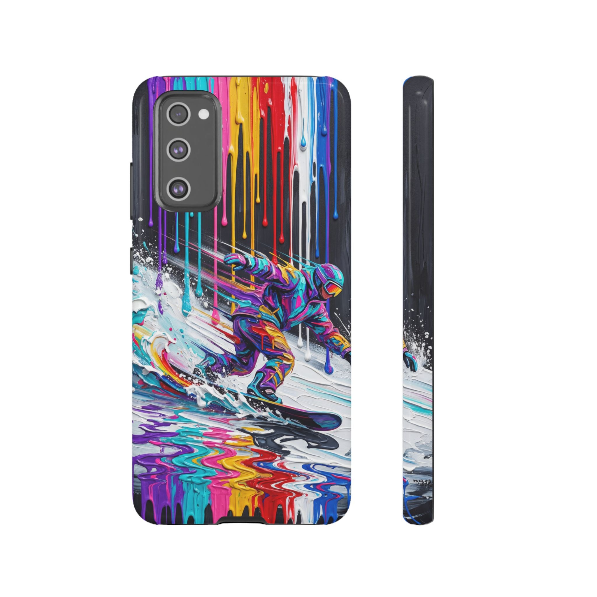 Colourful Snowboarder Art  Samsung Galaxy Phone Case