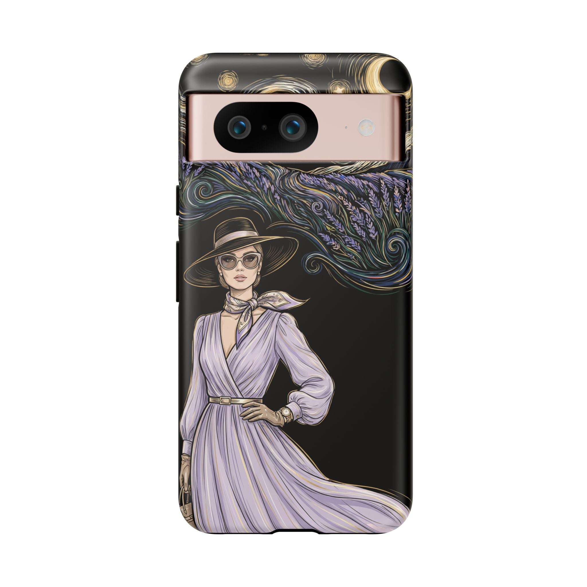 Starry Night Lavender Woman Google Pixel Phone Case | Artistic Protective Tough Case