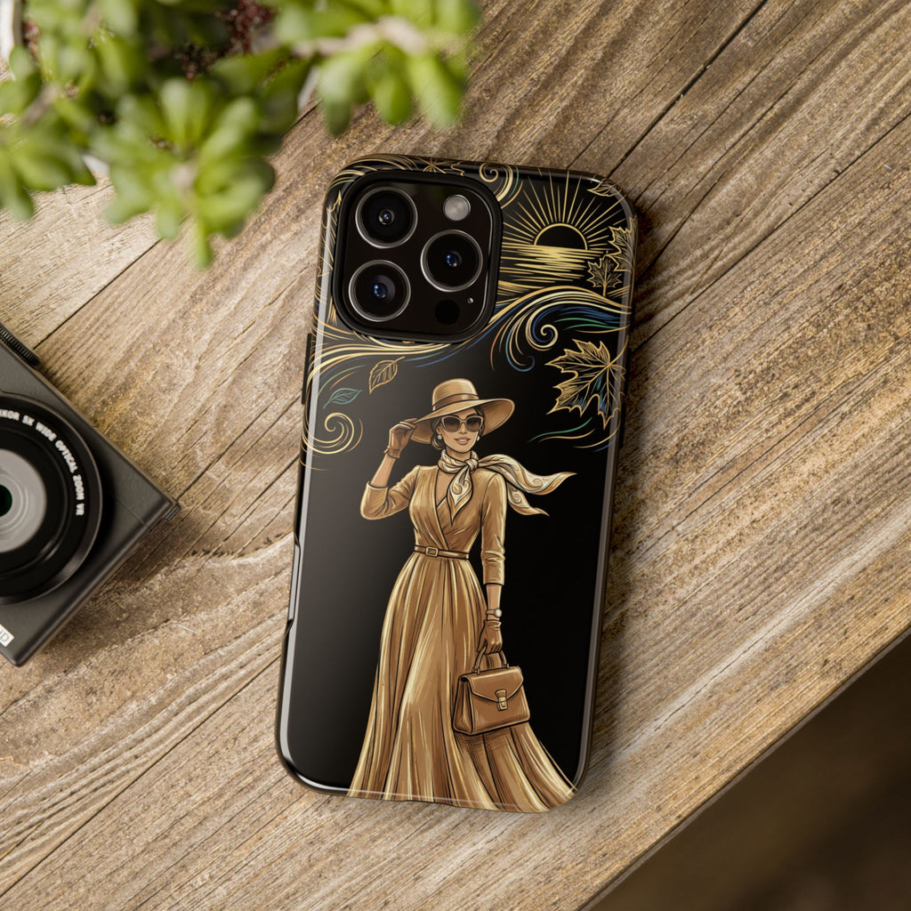 Vintage Autumn Lady iPhone Case