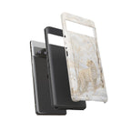 Snow Leopard Google Pixel Phone Case | Winter Forest Phone Case